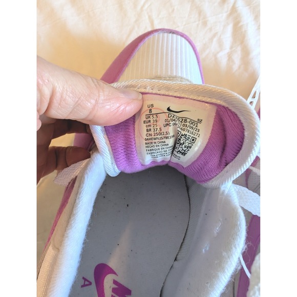 Nike Air Max 1 Women's Size 8 Pink White Tan Sneakers New Without Box - Picture 6 of 10